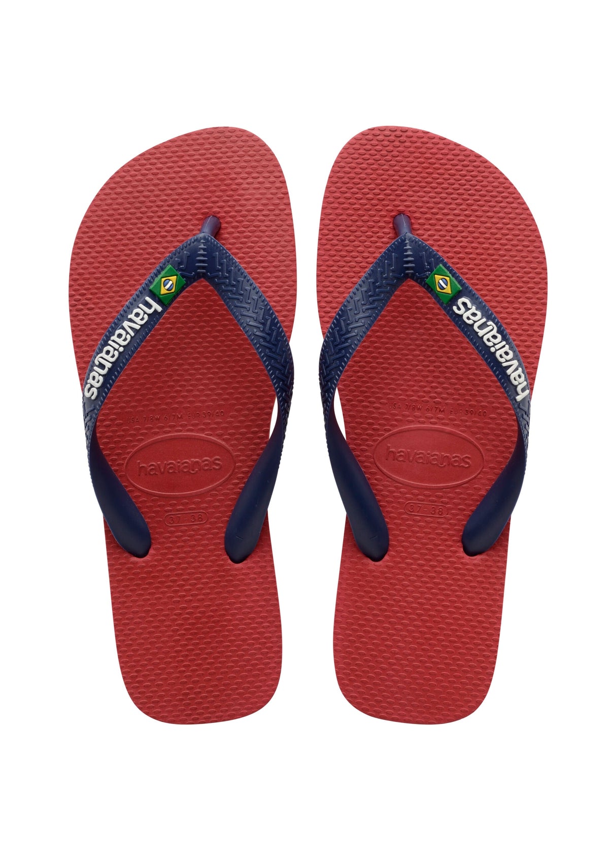 Havaianas Brasil Logo flip-flop papucs, piros - MYBRANDS.HU