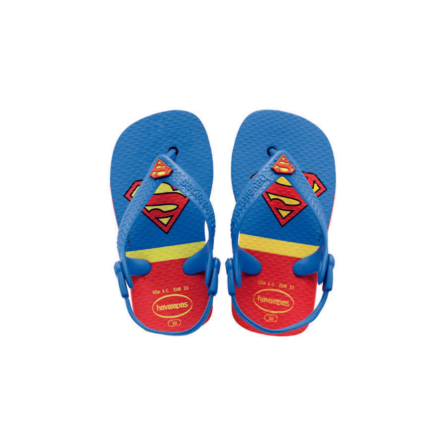 Havaianas Bébi Herois flip-flop papucs, kék/piros - MYBRANDS.HU