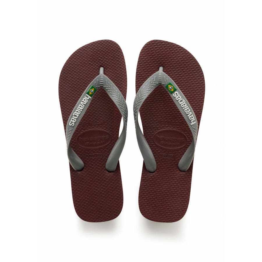 Havaianas Brasil Logo flip-flop papucs, bordó - MYBRANDS.HU