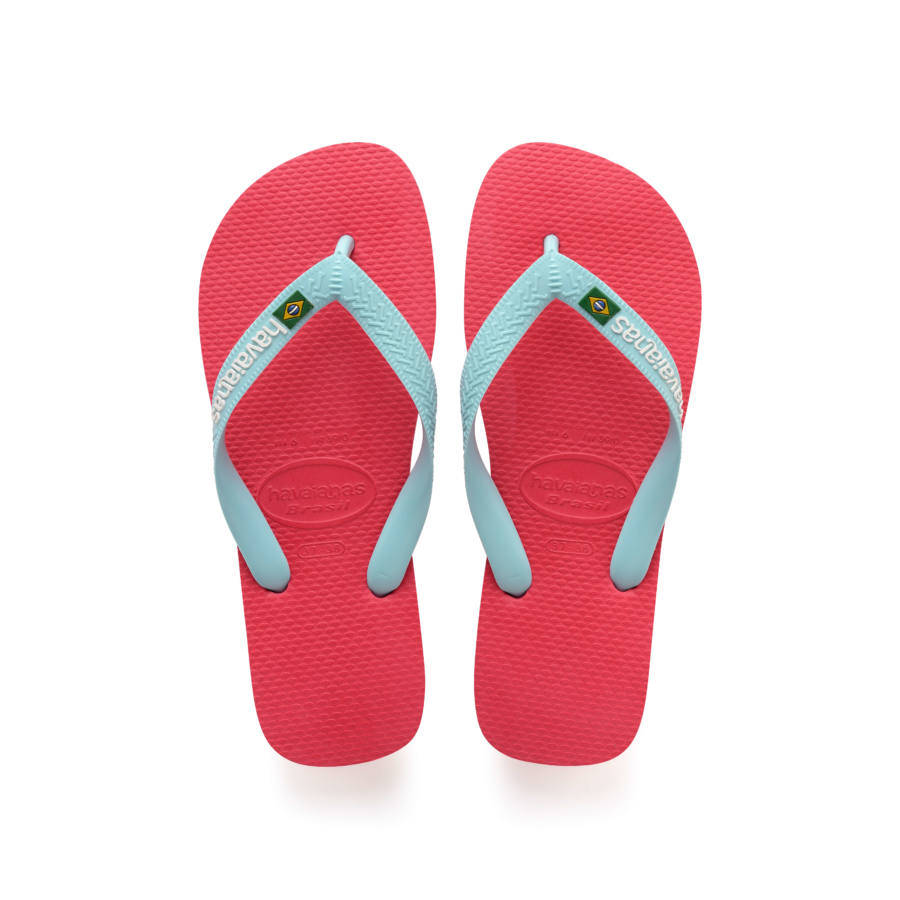 Havaianas Brasil Logo flip-flop papucs, korall színű- MYBRANDS.HU
