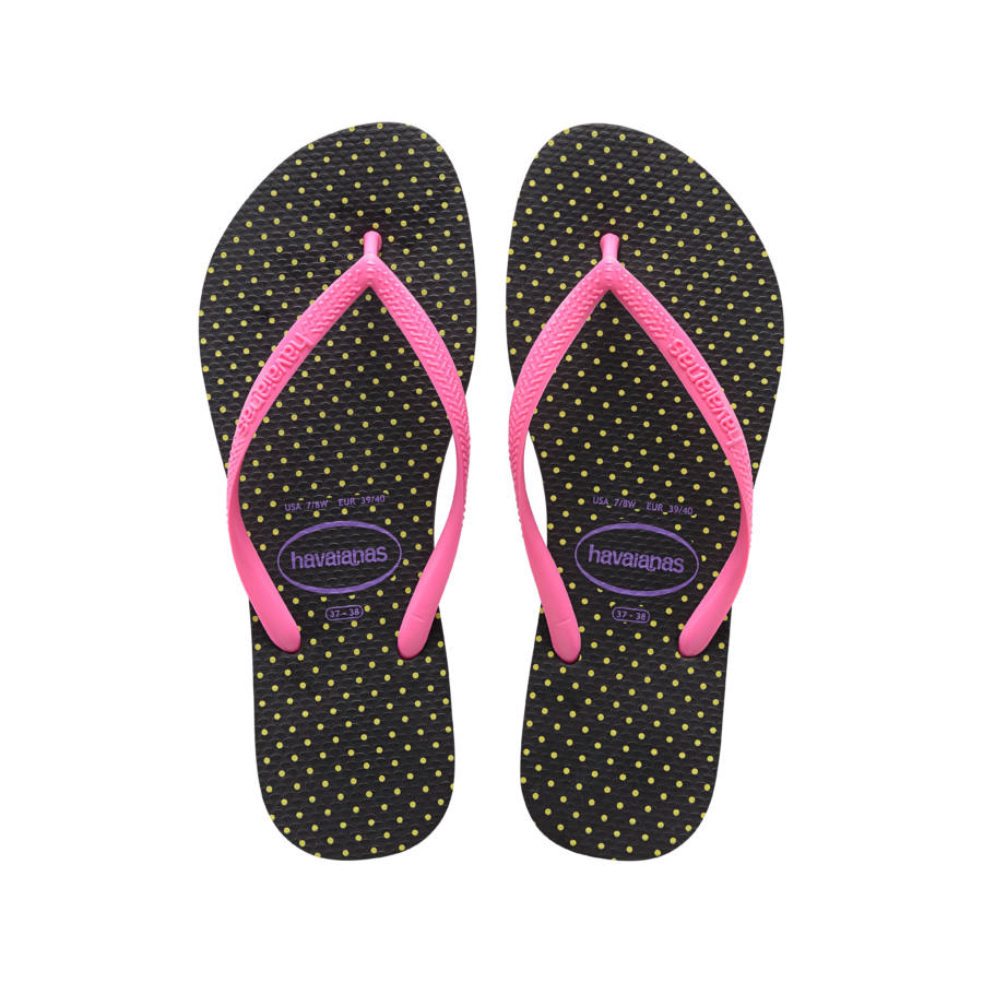 Havaianas Slim Fresh flip-flop papucs, fekete, rózsaszín - MYBRANDS.HU