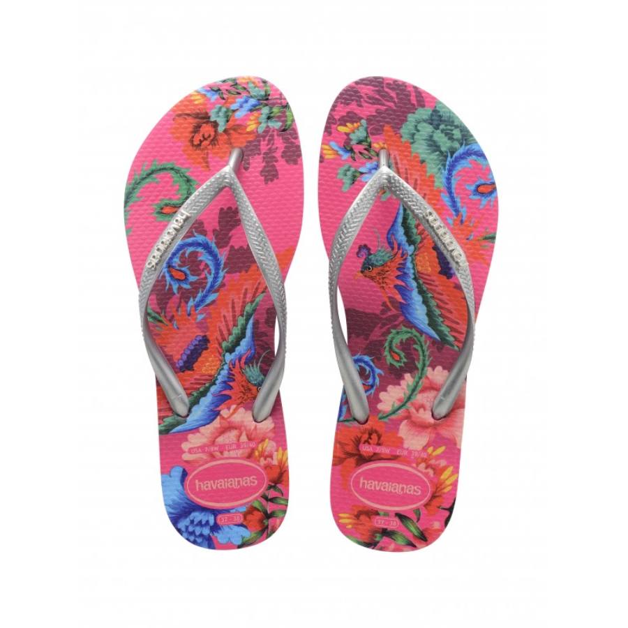 Havaianas Slim Tropical flip-flop papucs, mintás pink - MYBRANDS.HU