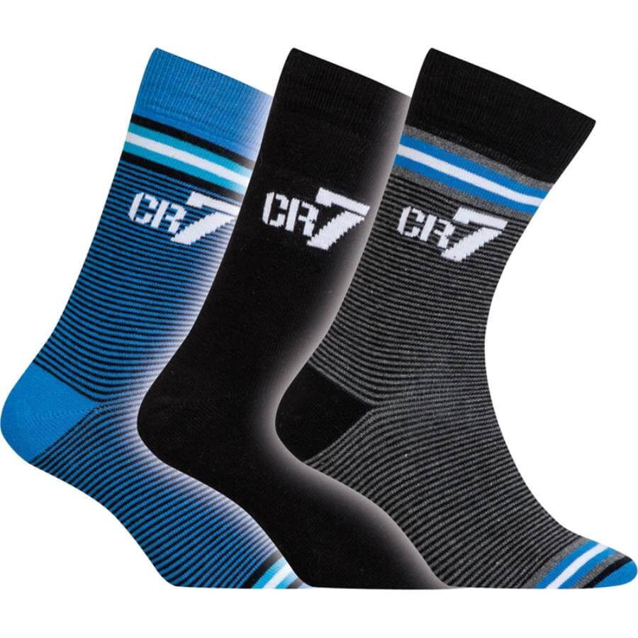 CR7 Gyerek zokni 3 darabos kék/szürke/fekete - MYBRANDS.HU