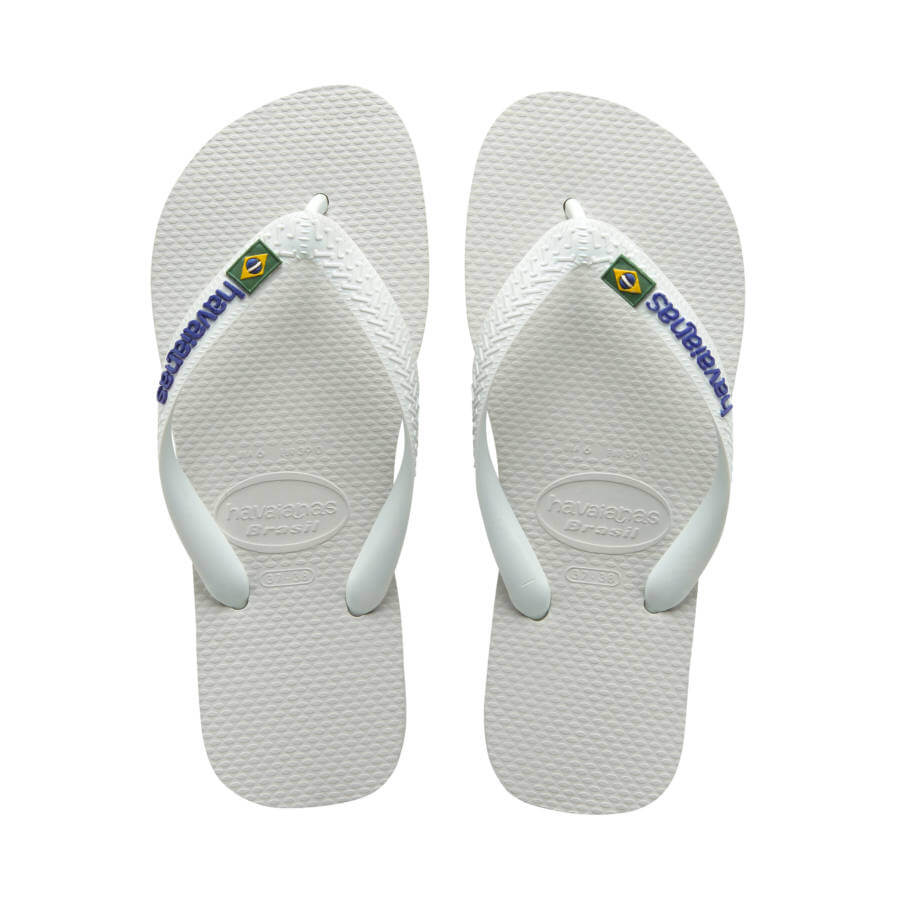 Havaianas Brasil Logo flip-flop papucs, fehér - MYBRANDS.HU